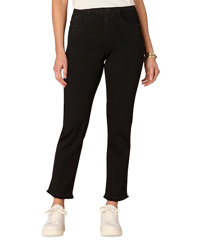 Democracy Petite High Rise Slim Straight Jeans