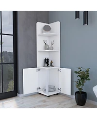 Fm Furniture Sunriver Corner Shelf with Cabinet