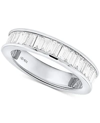 Forever Grown Diamonds Lab Diamond Baguette Band (1 ct. t.w.) Sterling Silver or 14k Gold-Plated