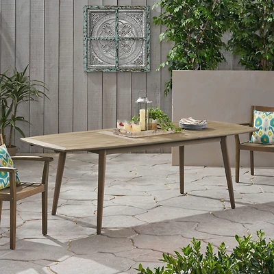 Streamdale Furniture Expandable Acacia Wood Dining Table For Outdoor Gatherings