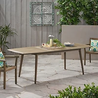 Streamdale Furniture Expandable Acacia Wood Dining Table For Outdoor Gatherings