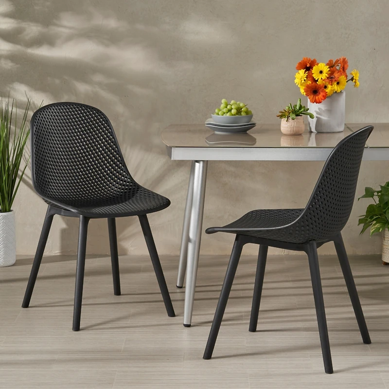 Streamdale Modern Outdoor Dining Chair With Weather-Resistant Design