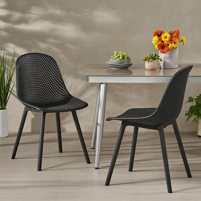Streamdale Modern Outdoor Dining Chair With Weather-Resistant Design