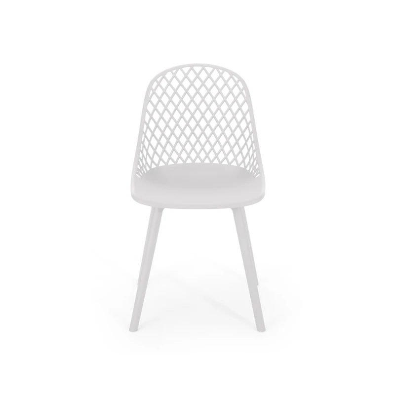 Streamdale Lily Modern Outdoor Dining Chair With Diamond Mesh