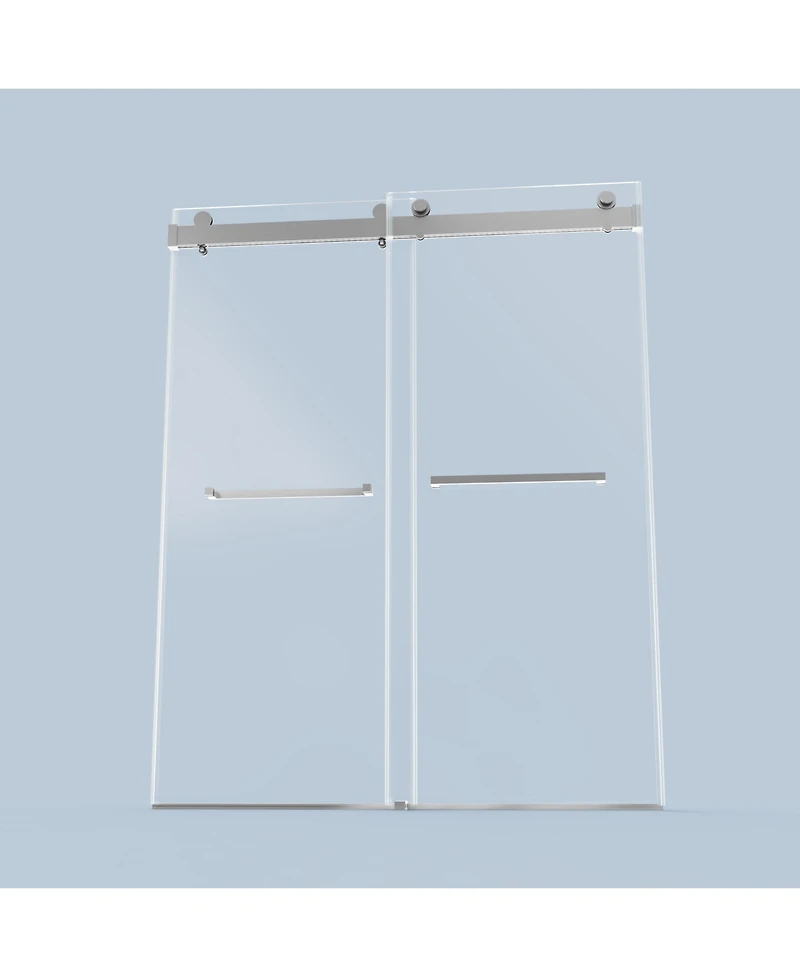 Streamdale 56-60" Double Sliding Soft-Close Shower Door, 10mm Tempered Glass