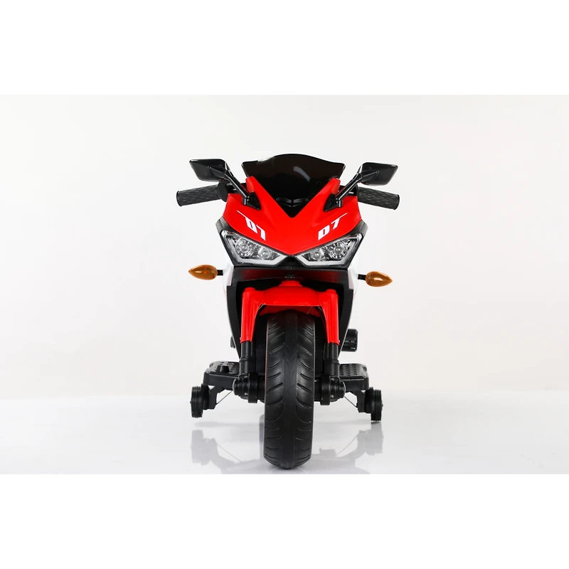 Streamdale Kid's Electric Motorcycle with Training Wheels and Lights