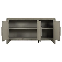 Streamdale Pine Veneer Storage Cabinet with Adjustable Shelves