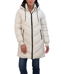 Sebby Juniors' 3/4 Puffer Jacket with Hood