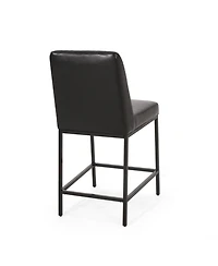 Streamdale Contemporary Diamond-Stitched Upholstered Counter Stool