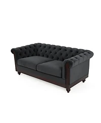 Streamdale Furniture 59" Velvet Loveseat Sturdy Pine Frame, Luxurious Comfort