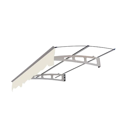 Streamdale Awning Canopy 59"W x 34"D, 0.137" Solid Polycarbonate, Aluminum Alloy
