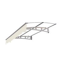 Streamdale Awning Canopy 59"W x 34"D, 0.137" Solid Polycarbonate, Aluminum Alloy