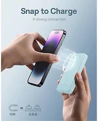 Baseus Wireless Portable Charger Magnetic Power Bank 5000mAh MagSafe Charger, Purple