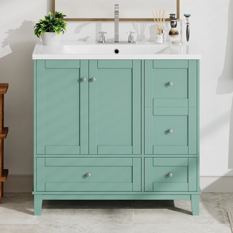 Streamdale Modern Bathroom Vanity with Usb Charging