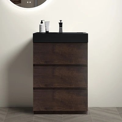 Streamdale 24" Modern Vanity Elegance, Storage, Silence
