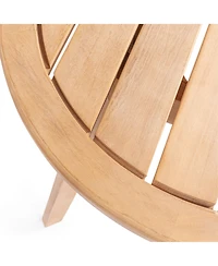 Jonathan Y Aveiro 3-Piece Modern Bohemian Roped Corner Acacia Wood Conversation Outdoor Patio Set with Cushions