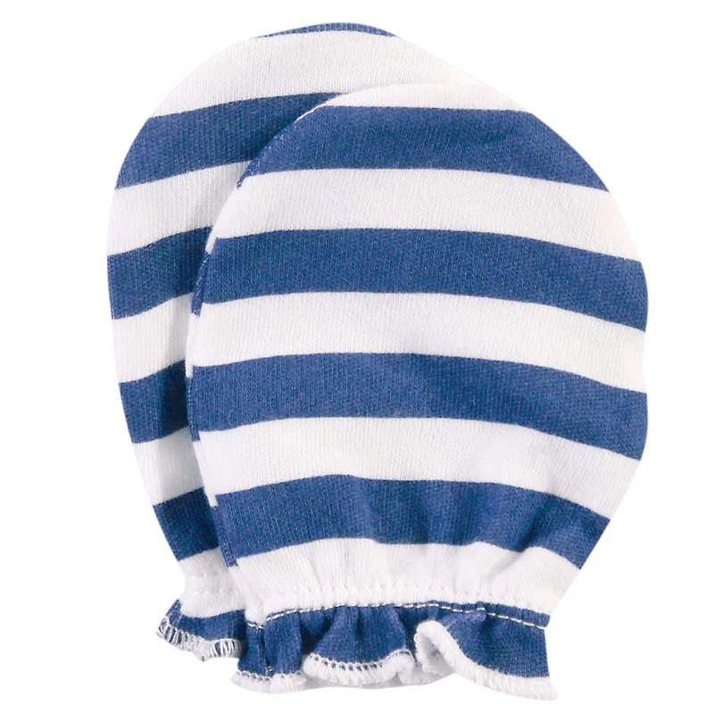Hudson Baby Baby Boys Hudson Soft Cotton Anti-Scratch Mittens
