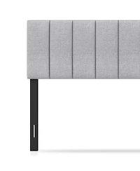 Slickblue Linen Upholstered Headboard with Solid Wood Legs and Adjustable Width