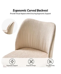 Hulala Home Melisa Dining Chair with Solid Wooden Legs,Set of 2