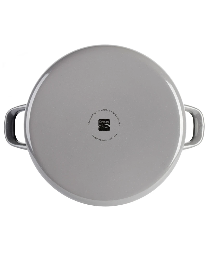 Kenmore Broadway 16-Quart Steamer Stock Pot - Graphite Grey