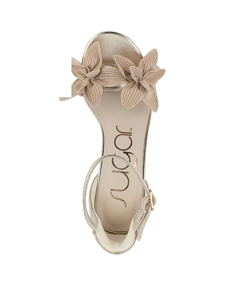 Sugar Women's Norinne Flower Dress Sandals