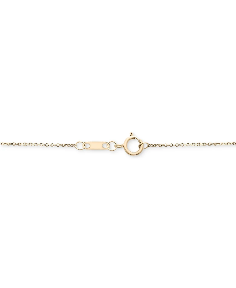 Diamond Station Lariat Necklace (1/2 ct. t.w.) in 14k Gold, 15" + 2" extender, Created for Macy's