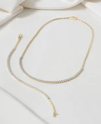 Wrapped in Love Diamond Zigzag Cluster Link Bracelet (3/4 ct. t.w.) in 10k Gold, Created for Macy's