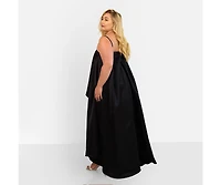 Rebdolls Plus Size Adrienne Hi Lo Maxi Shift Dress W. Train
