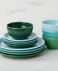Fiesta Aegean Bistro Coupe 12 Pc. Dinnerware Set, Service For 4