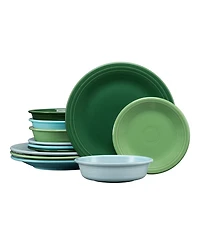 Fiesta Aegean Classic Rim 12 Pc. Dinnerware Set, Service For 4