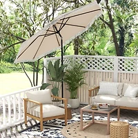 Slickblue Patio Umbrella with Sun-Protective Canopy for Garden Pool