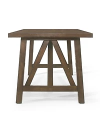 Streamdale Farmhouse Style Dining Table With Rubberwood Frame And Wood-Like Top