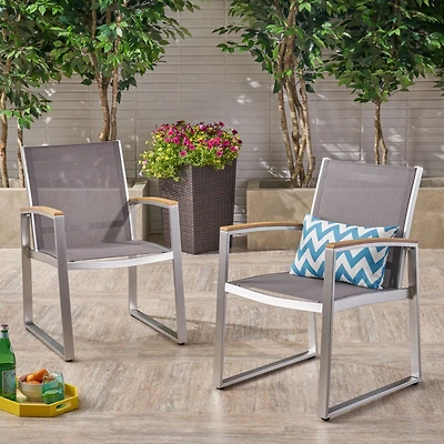 Streamdale Mid-Century Modern Outdoor Dining Chair