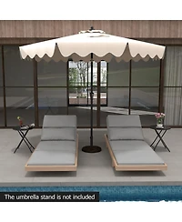 Slickblue Patio Umbrella with Crank Handle and Push Button Tilt