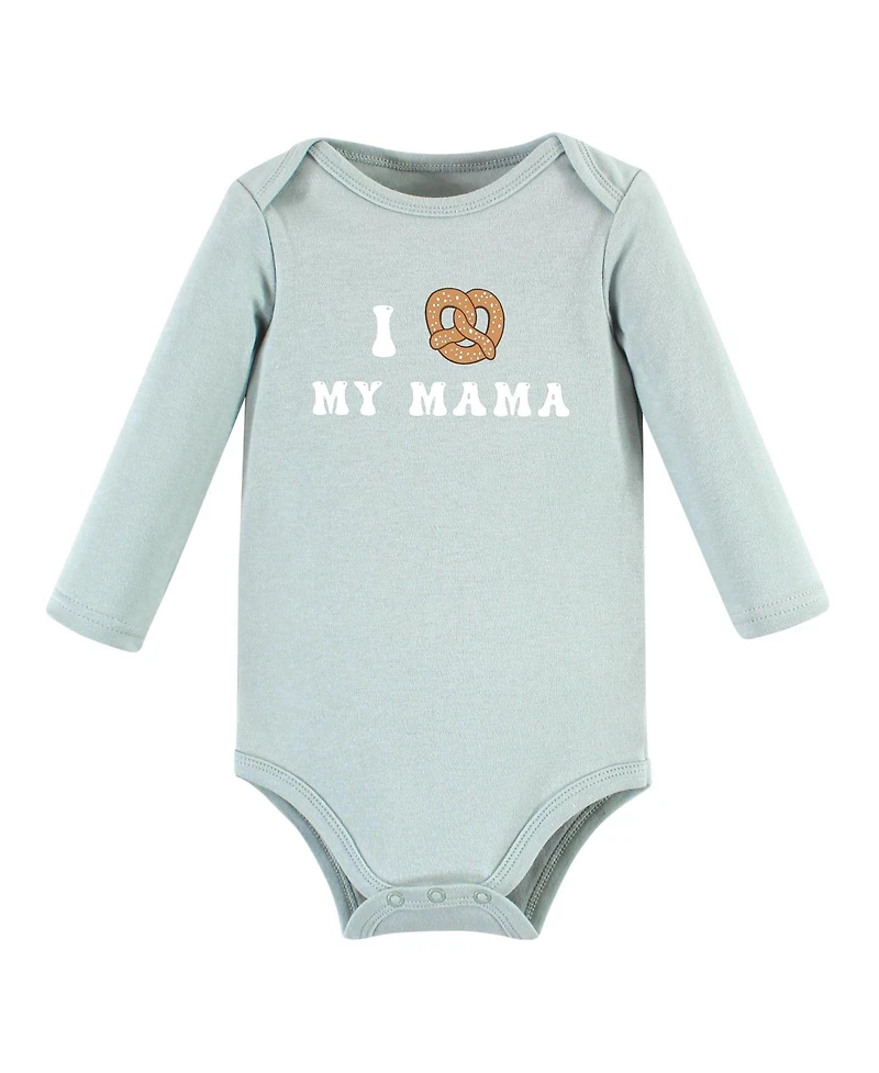 Hudson Baby Unisex Essential Long-Sleeve Cotton Bodysuit Triple Set