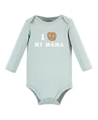 Hudson Baby Unisex Essential Long-Sleeve Cotton Bodysuit Triple Set