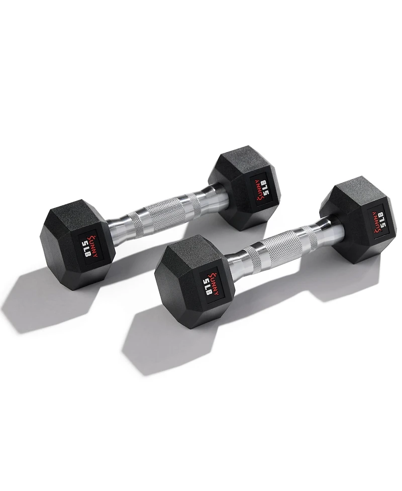 Sunny Health & Fitness Core Fit Hex Style Dumbbells 35-Pound (Single)