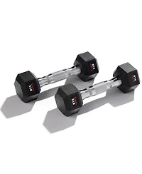 Sunny Health & Fitness Core Fit Hex Style Dumbbells 35-Pound (Single)