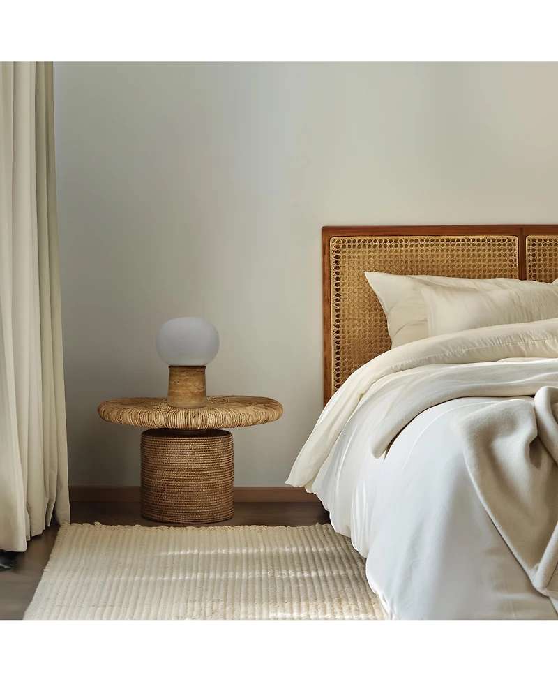 Neptune 12" Led Table Lamp with Natural Stone Base