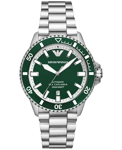 Emporio Armani Men's Sea Explorer Automatic Stainless Steel Bracelet Watch 42mm