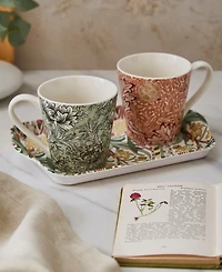 Spode Morris & Co. Mug & Tray Set