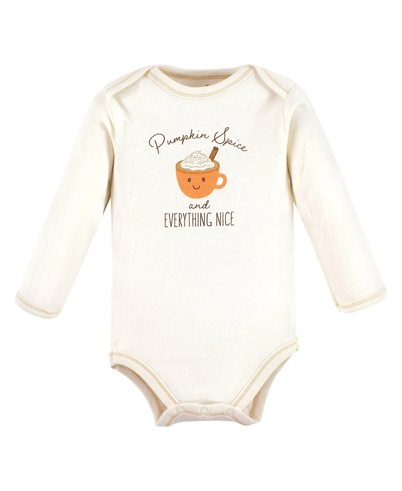 Touched by Nature Baby Boys Unisex Natural Cotton Long-Sleeve One-Piece
