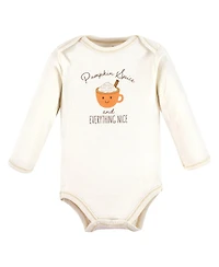 Touched by Nature Baby Boys Unisex Natural Cotton Long-Sleeve One-Piece