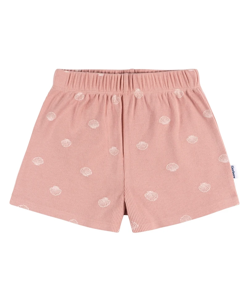 Gerber Baby Girls Shirt and Shorts Set, 2 Piece