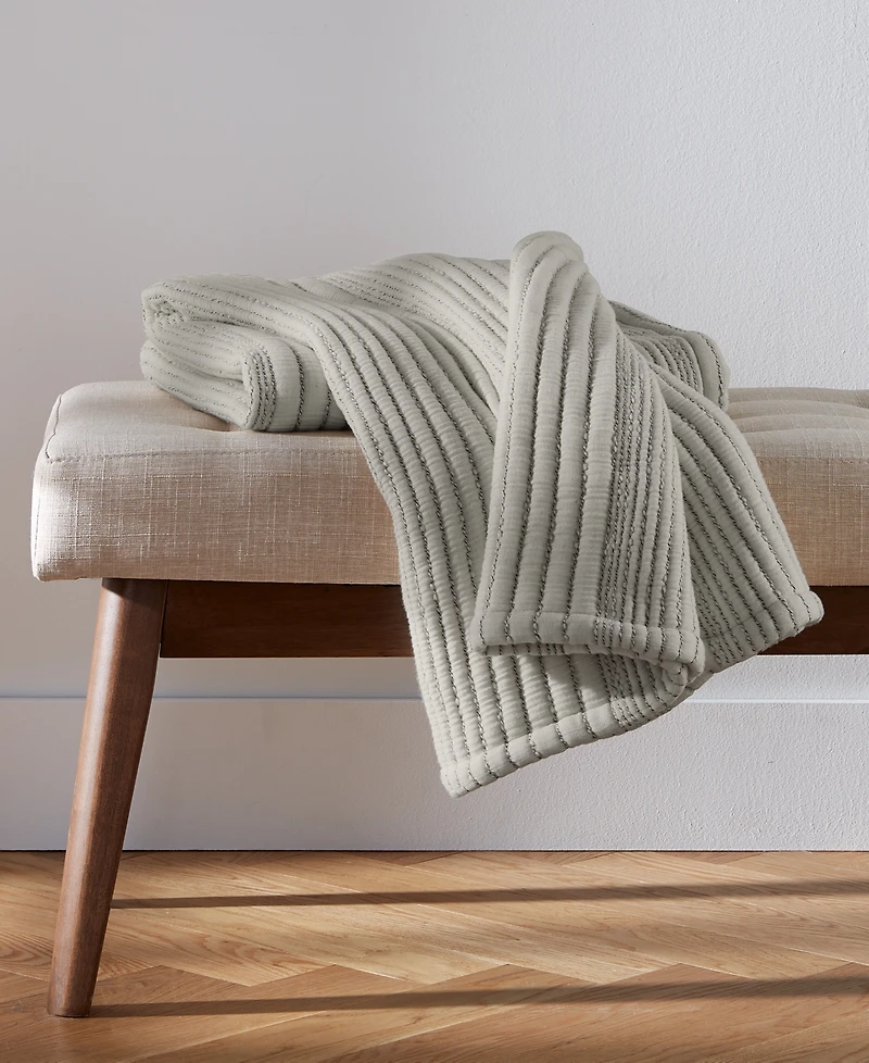 Last Act! Oake Cloud Channel Throw, 50" x 60", Exclusively at Macy's