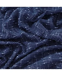 Hlc.me Emily Faux Linen Semi Sheer Transparent Rod Pocket Back Tab Lightweight Window Curtains Wide Panels