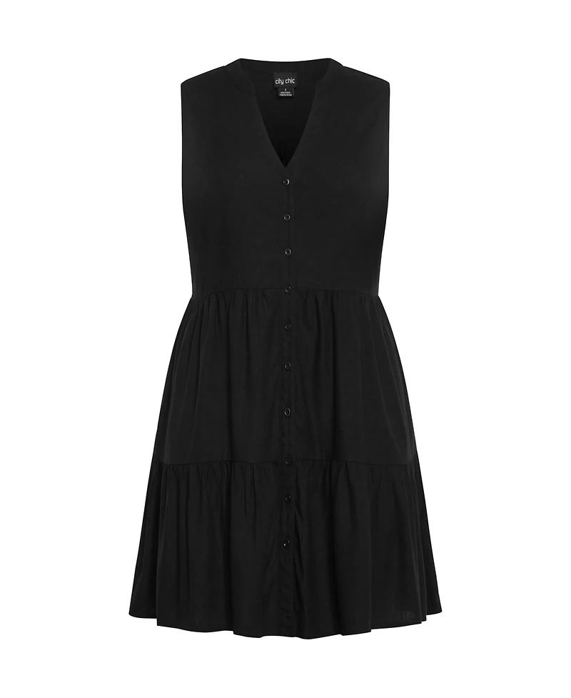 City Chic Women's Saddie Dress