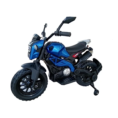 Streamdale 12V Electric Dirt Bike with Training Wheels & Pu Seat