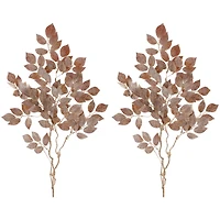 Slickblue Set of 2 Glitter Leaf Sprays – Perfect for Festive and Seasonal Arrangements