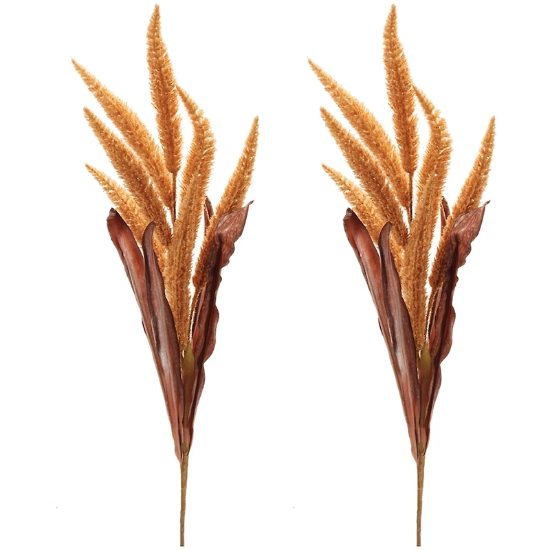 Slickblue Elegant Foxtail Spray for Stylish Holiday and Home Decor (Set of 2)